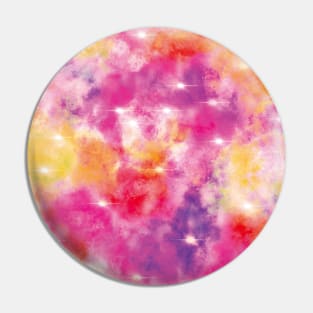 Tie Dye Colorful Planet Universe pattern Pin