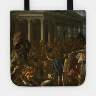The Destruction and Sack of the Temple of Jerusalem by Nicolas Poussin Tote