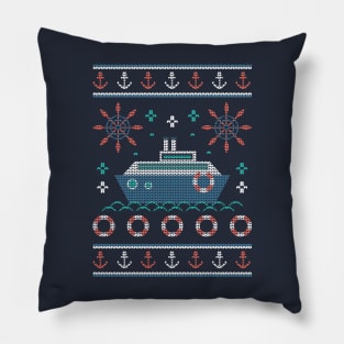 Nautical Ugly Sweater Pillow