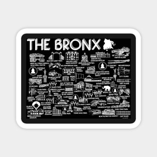 The Bronx Map Magnet