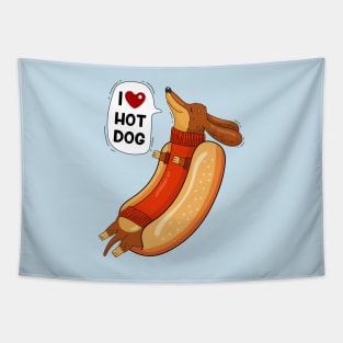 Hot dog and humor Tapestry