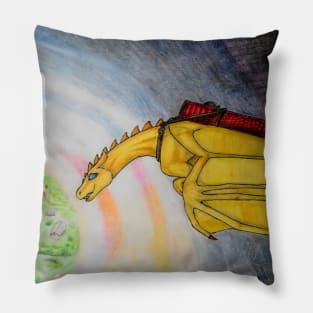 Golden Fire Lizard - Dragonriders of Pern Pillow