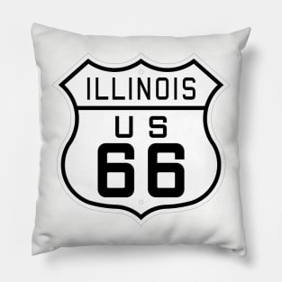 Illinois Route 66 Pillow