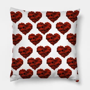 red heart pattern Pillow