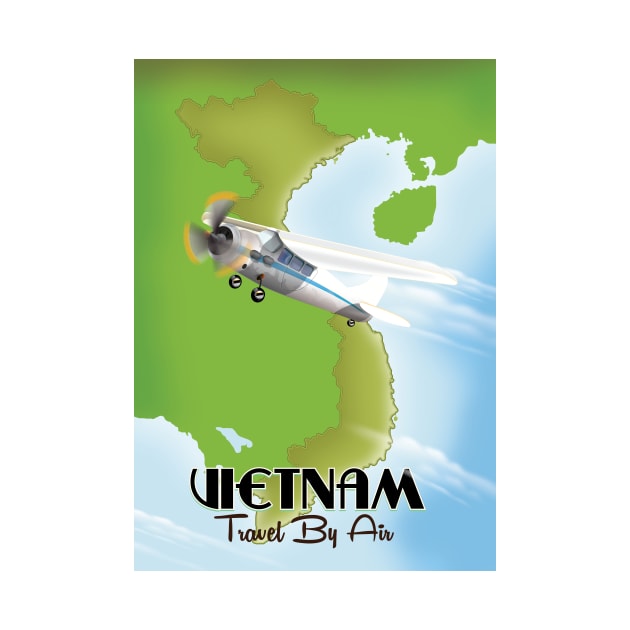 Vietnam Travel poster by nickemporium1