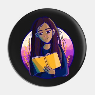 Cute girl reading Pin