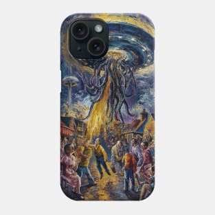 Post Impressionism Alien Abduction Phone Case