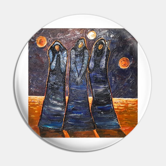 While Waiting Pin by VangoArtGallery