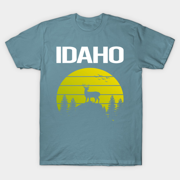 Disover Sunset Deer Idaho - Idaho - T-Shirt