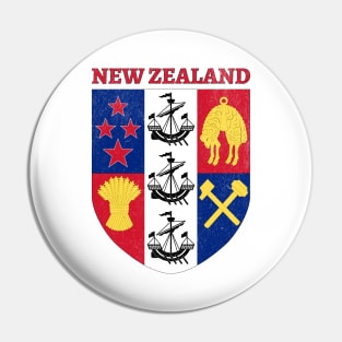 New Zealand Coat of Arms Pin