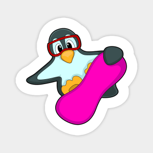 Penguin at Snowboard Sports & Ski goggles Magnet