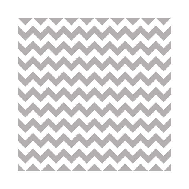 Gray Zigzag, Gray Chevron, Geometric Pattern by Jelena Dunčević