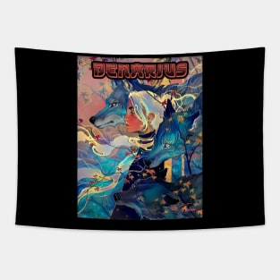 Japanese Wolf Pack Tapestry