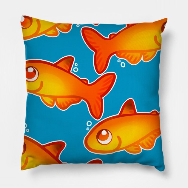 Ember Tetras Pillow by leashonlife