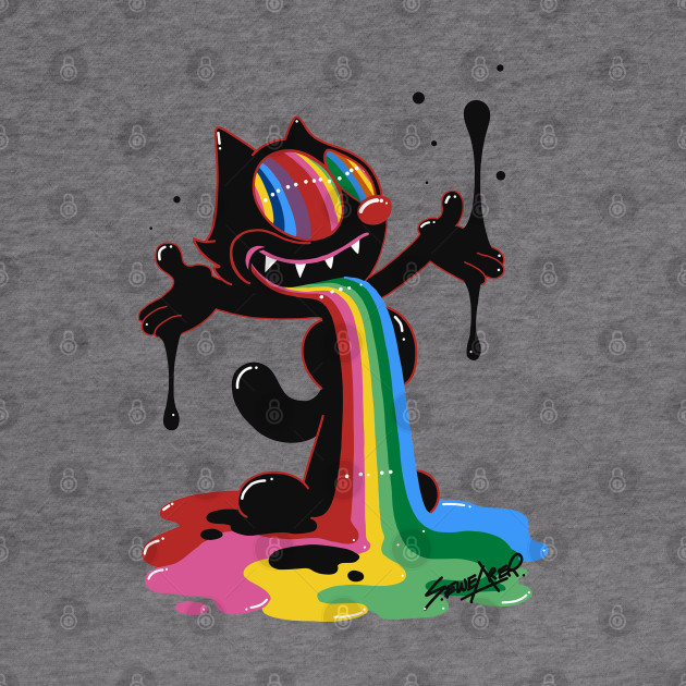 Trippy Felix The Cat Felix The Cat Hoodie Teepublic