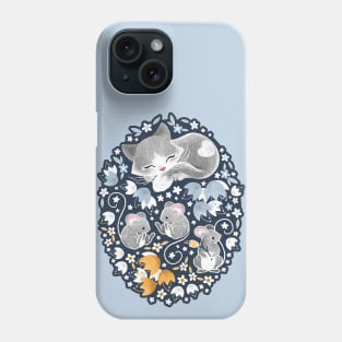 While The Cat's Asleep Mice Will Creep Phone Case