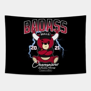 teddy bear basketball Tapestry