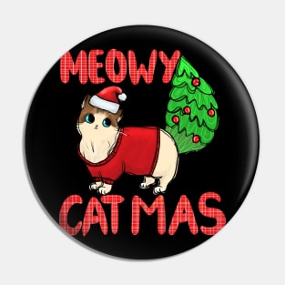 Funny Meowy Catmas Pin