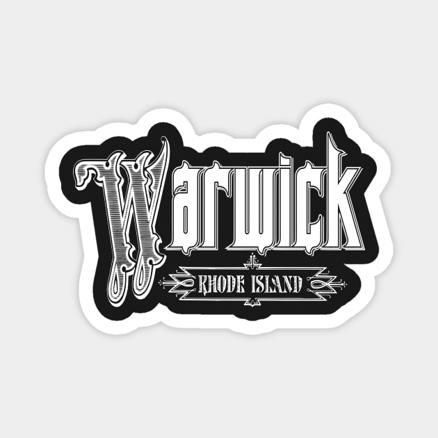 Vintage Warwick, RI Magnet by DonDota