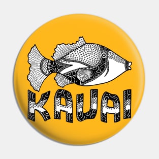 Kauai Tribal Trigger Fish Pin