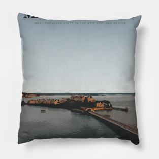 Visit Massachusetts Pillow