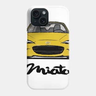 MX5 Miata ND Yellow Phone Case