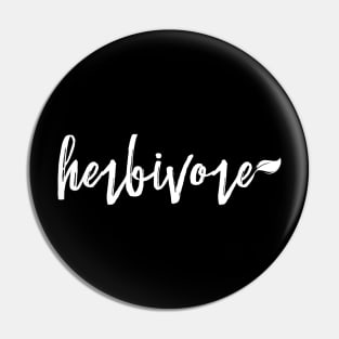 Herbivore' Funny Vegan Herbivore Pin