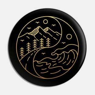 Yin Yang of Nature Pin