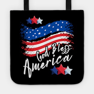 4th of July God Bless America // T-shirt Lifestyle Tote