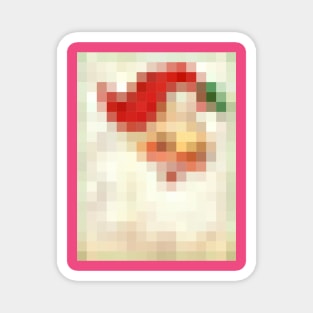 Pixel Santa 2 Magnet