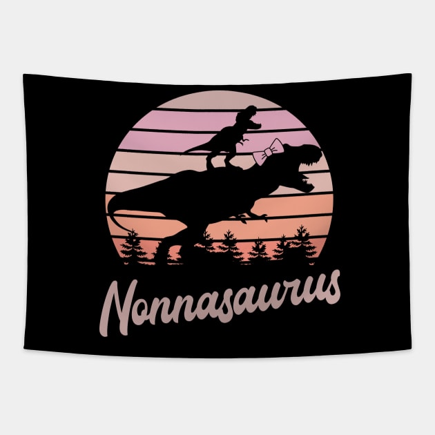 Nonnasaurus T-Rex Dinosaur Tapestry by ryanjaycruz