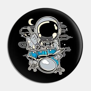 Astronaut Drummer • Funny And Cool Sci-Fi Cartoon Drawing Design Great For Anyone That Loves Astronomy Art Pin