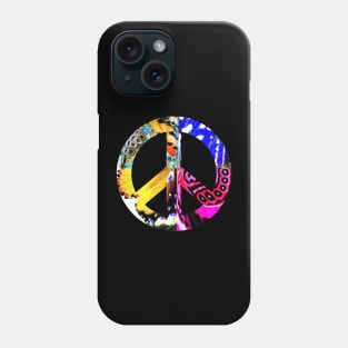 Peace Sign Support Life Humanity Hope Nature Inspired Psychedelic Kaleidoscope Hippie Flower Power Phone Case