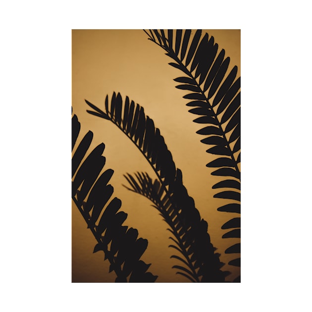 Golden Shaded Palm Leaves by beyondreason