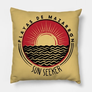 Playas de Mazarron - Sun Seeker V02 Pillow