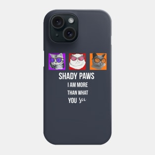 Shady Paws Cats Wearing Oversized Sunglasses Phone Case