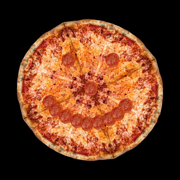 Smiling Pepperoni and Cheese Pizza Pie Face by Art by Deborah Camp