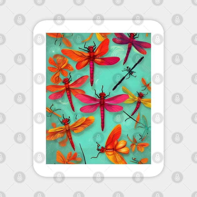 Dragonflies Magnet by Bizaire