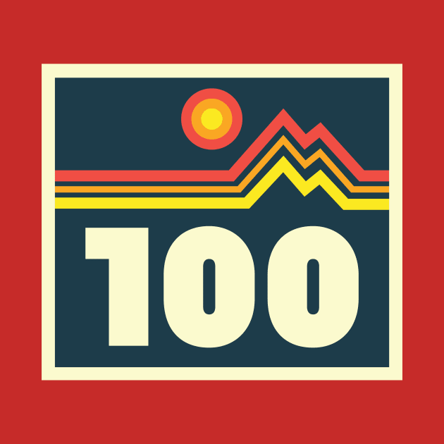 100 Mile Trail and Ultra Running Mountains by PodDesignShop