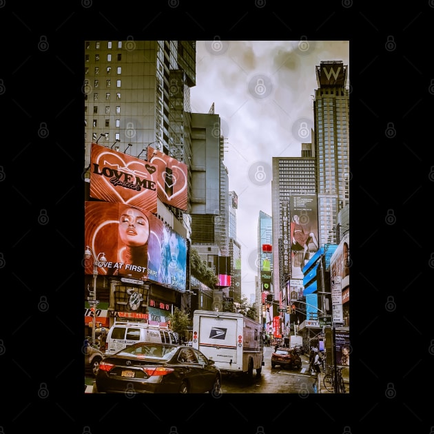 Times Square Street Manhattan New York City by eleonoraingrid