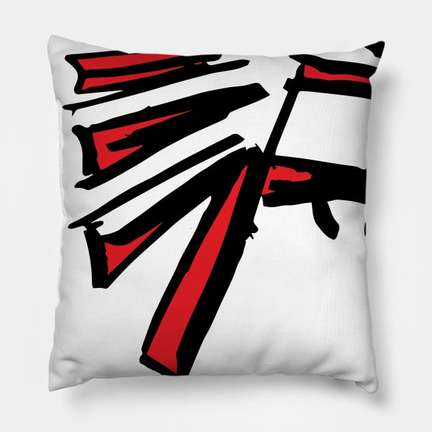 Atlanta Falcoooons Pillow by Very Simple Graph