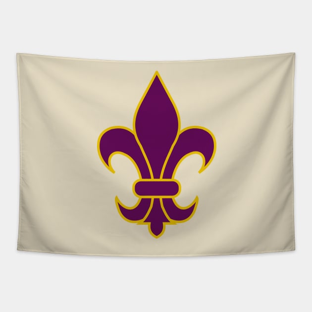 Fleur de lis (purple) Tapestry by PabloDeChenez