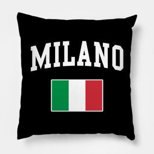 Milano Milan Italy Italiano Italia Italian Flag Pillow