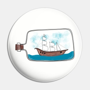 Ship In A Bottle Pin