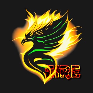 Irish Fiery Phoenix Rising T-Shirt