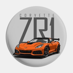 Chevy Corvette C7 ZR1 (Sebring Orange) Pin