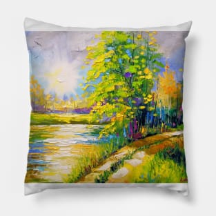 Sunset lake Pillow