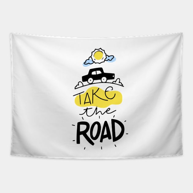 Take the Road Tapestry by VeCreations