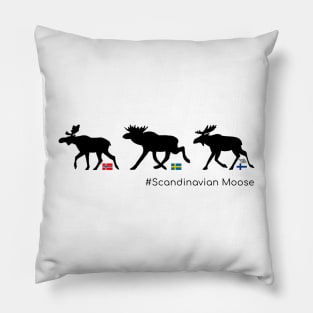 Moose in traffic Pillow