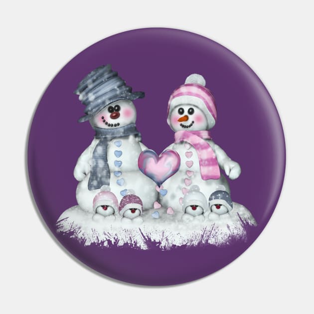 Schneefamilie Pin by AndreaTiettje